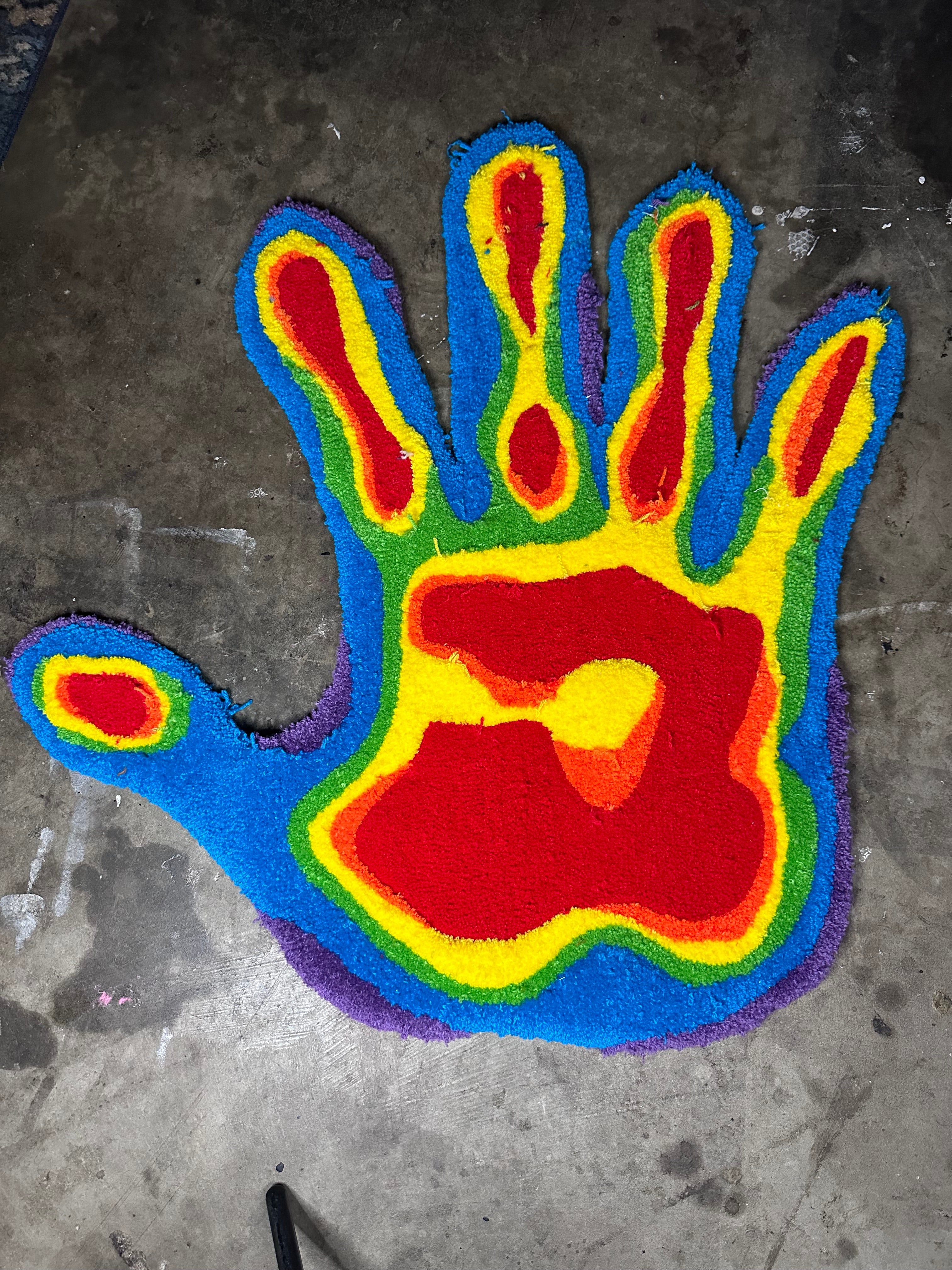 In Process: 'Thermal Print' Rug